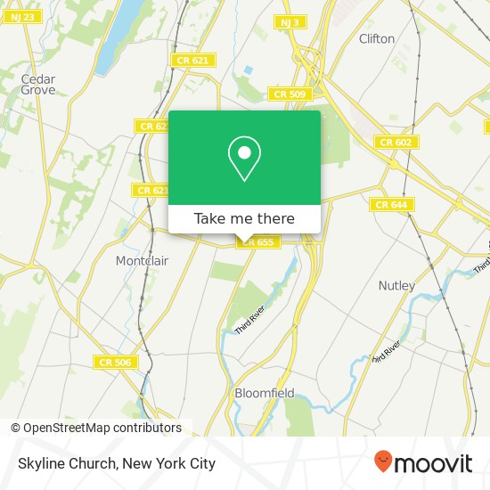 Skyline Church map