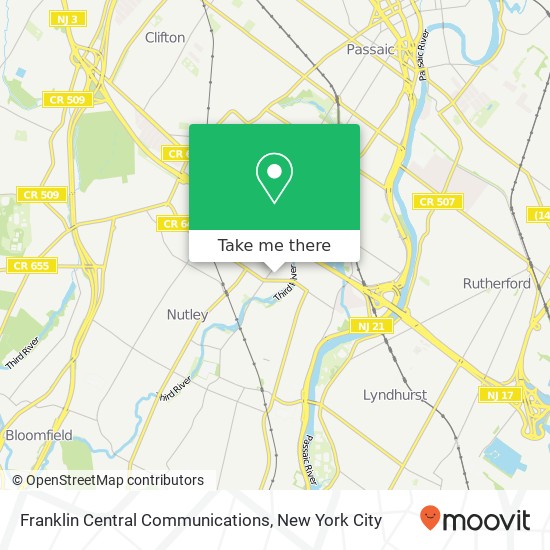 Mapa de Franklin Central Communications