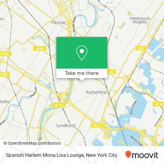 Spanish Harlem Mona Lisa Lounge map