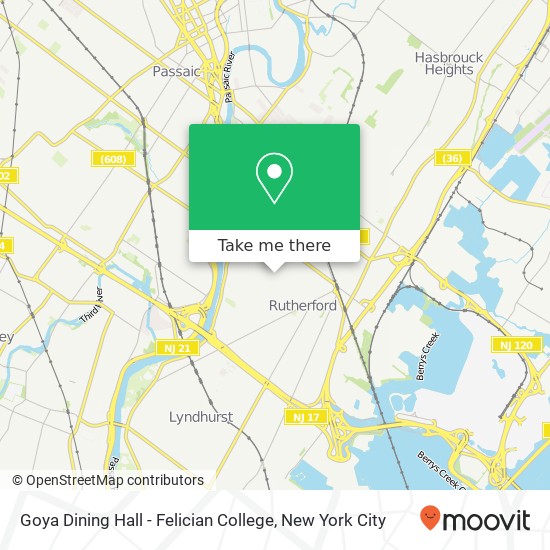Goya Dining Hall - Felician College map