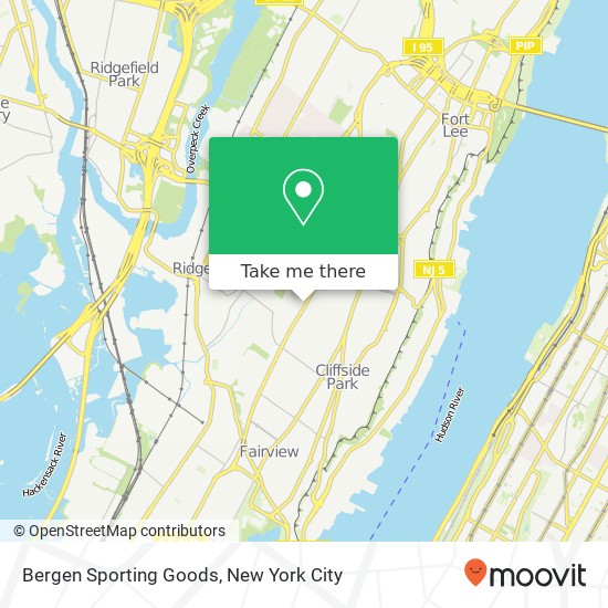 Mapa de Bergen Sporting Goods