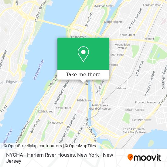 NYCHA - Harlem River Houses map