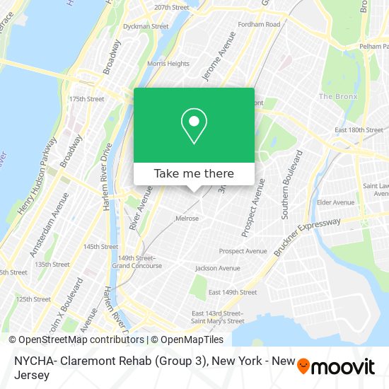 NYCHA- Claremont Rehab (Group 3) map