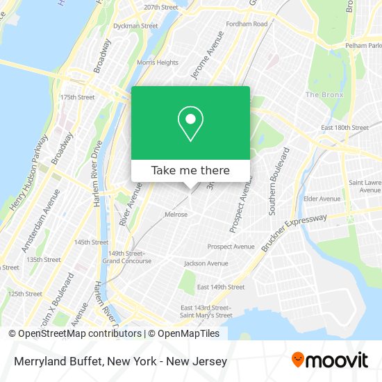 Merryland Buffet map
