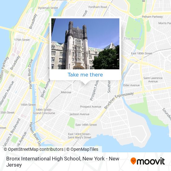 Mapa de Bronx International High School