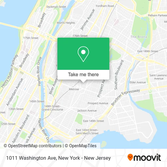 Mapa de 1011 Washington Ave