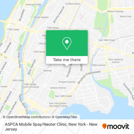 Mapa de ASPCA Mobile Spay / Neuter Clinic