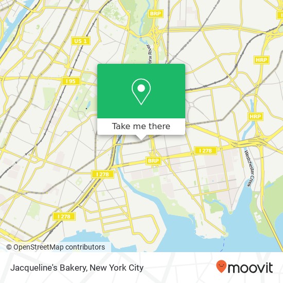 Jacqueline's Bakery map
