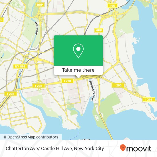 Mapa de Chatterton Ave/ Castle Hill Ave