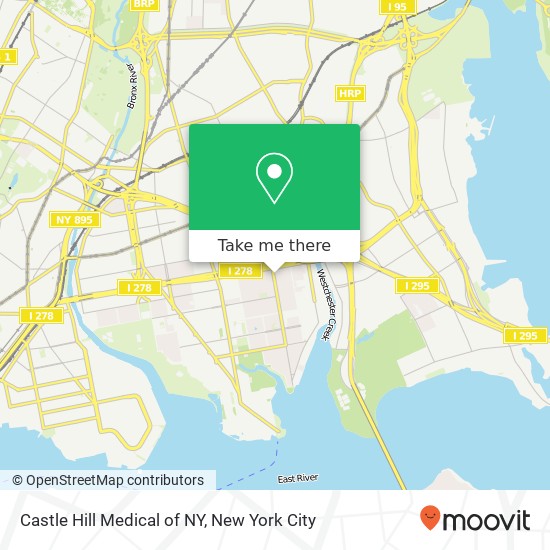 Castle Hill Medical of NY map