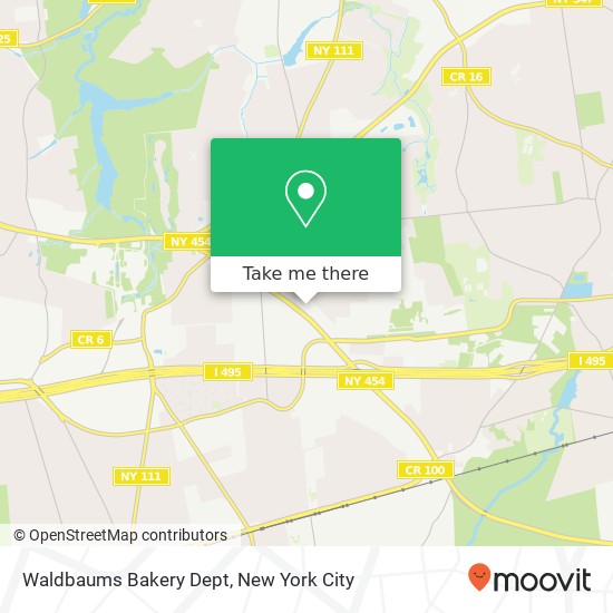 Waldbaums Bakery Dept map