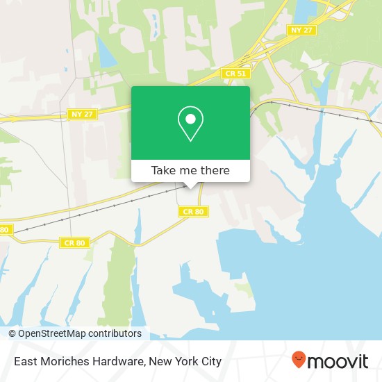 East Moriches Hardware map