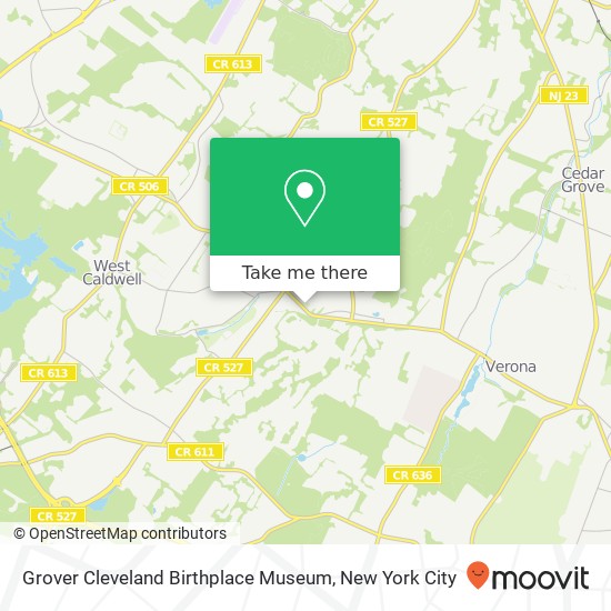 Grover Cleveland Birthplace Museum map