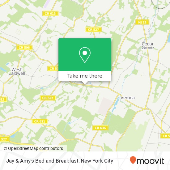 Jay & Amy's Bed and Breakfast map