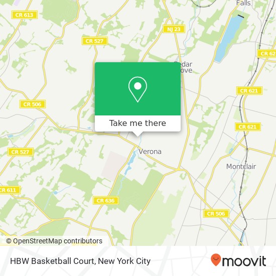 HBW Basketball Court map