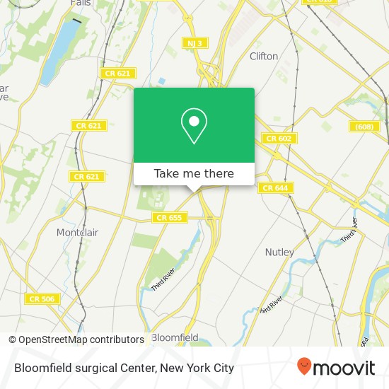 Bloomfield surgical Center map
