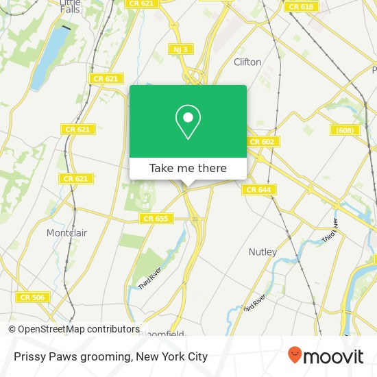 Prissy Paws grooming map