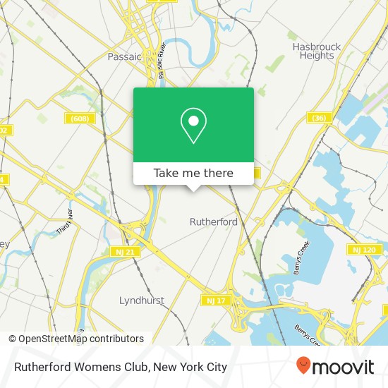 Mapa de Rutherford Womens Club