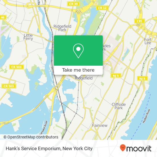 Hank's Service Emporium map