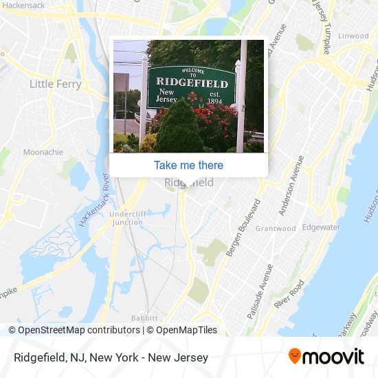 Mapa de Ridgefield, NJ