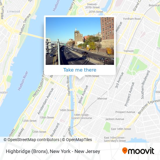 Mapa de Highbridge (Bronx)