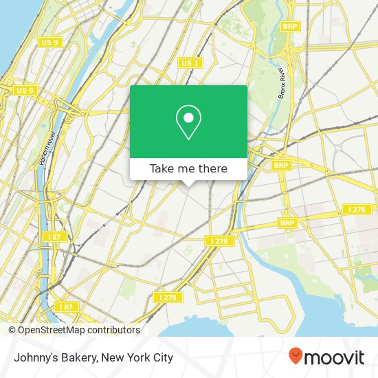 Mapa de Johnny's Bakery