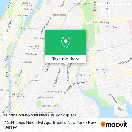 1334 Louis Nine Blvd Apartments map