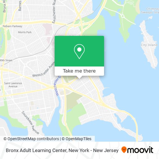 Bronx Adult Learning Center map