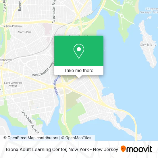 Bronx Adult Learning Center map