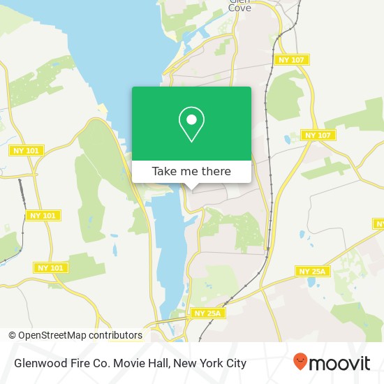 Glenwood Fire Co. Movie Hall map