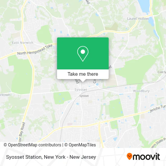 Syosset Station map