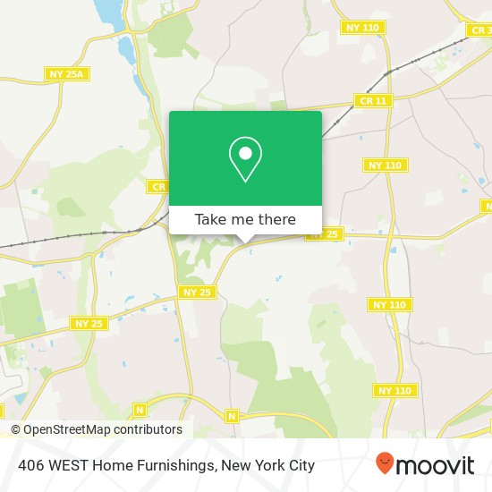406 WEST Home Furnishings map
