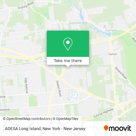 ADESA Long Island map
