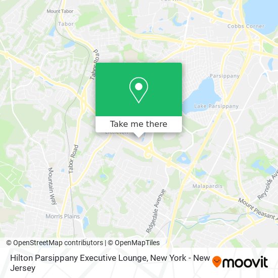 Mapa de Hilton Parsippany Executive Lounge