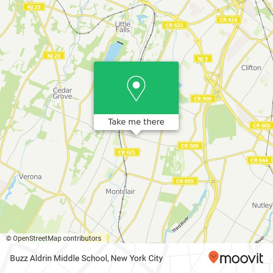 Mapa de Buzz Aldrin Middle School