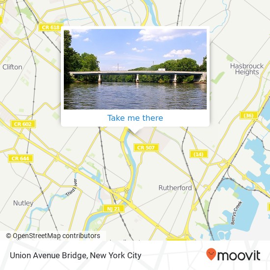 Mapa de Union Avenue Bridge