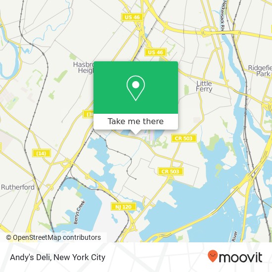 Mapa de Andy's Deli