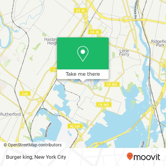 Burger king map