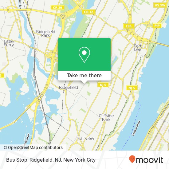 Mapa de Bus Stop, Ridgefield, NJ