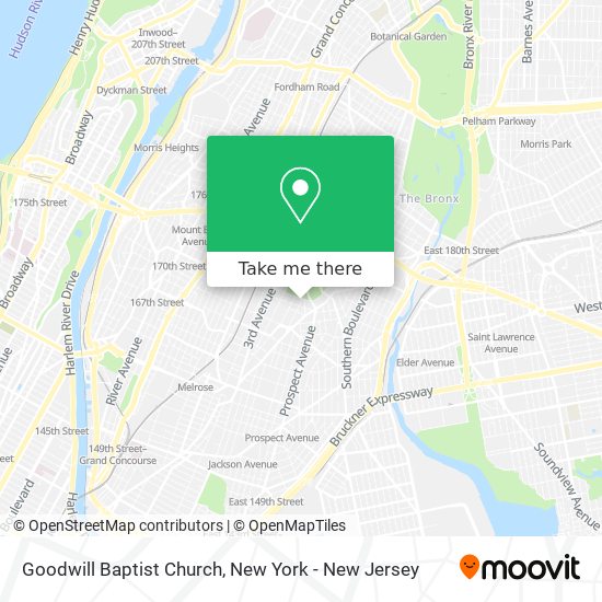 Goodwill Baptist Church map