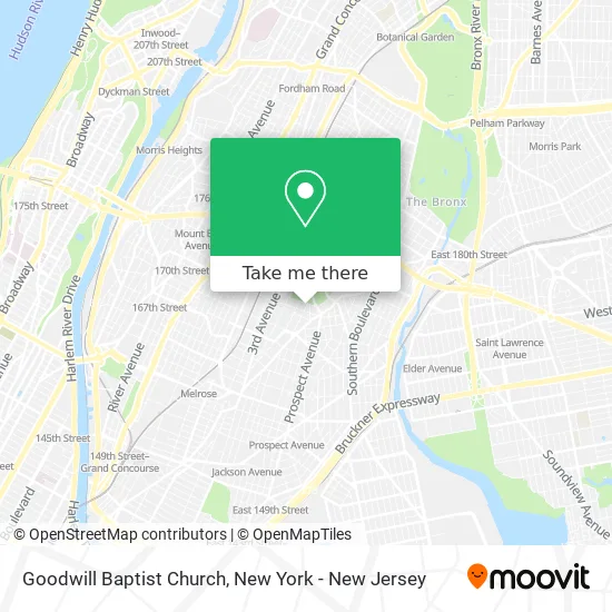 Goodwill Baptist Church map
