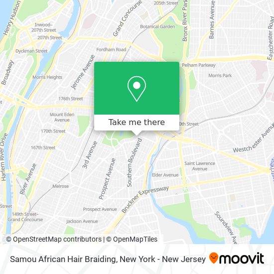 Mapa de Samou African Hair Braiding