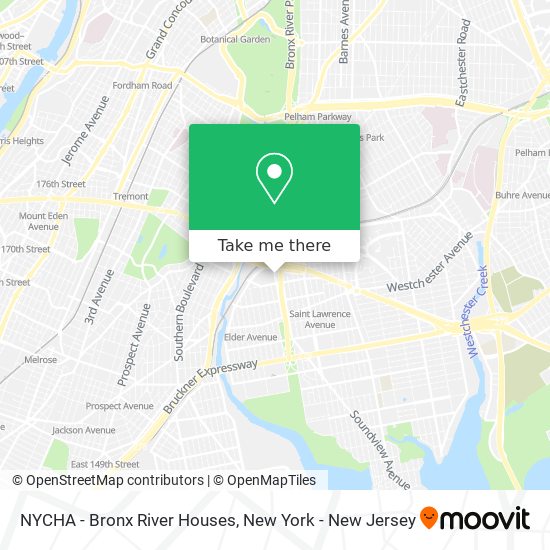 Mapa de NYCHA - Bronx River Houses