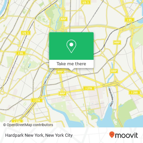 Mapa de Hardpark New York