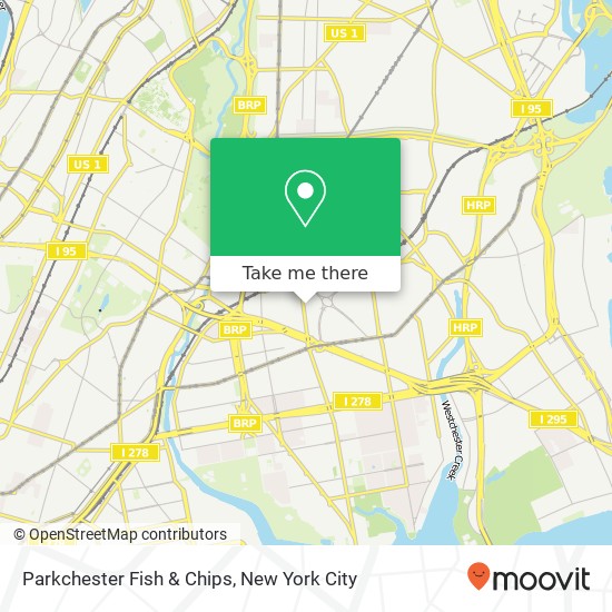 Parkchester Fish & Chips map