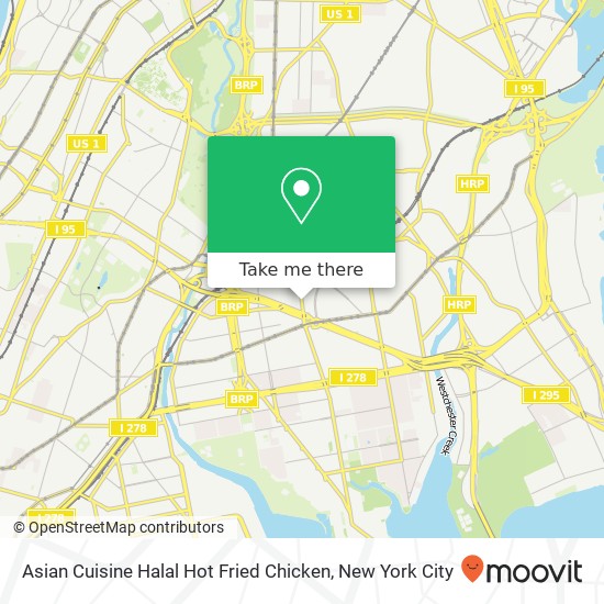 Mapa de Asian Cuisine Halal Hot Fried Chicken