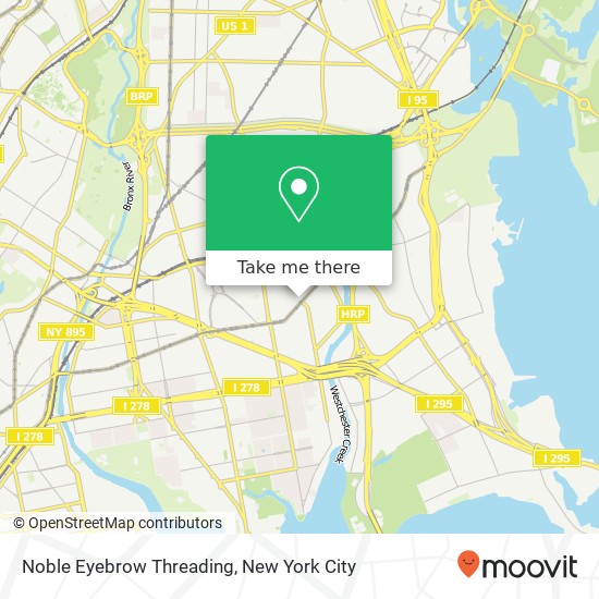 Noble Eyebrow Threading map