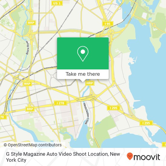 G Style Magazine Auto Video Shoot Location map