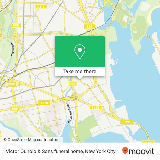 Victor Quirolo & Sons funeral home map