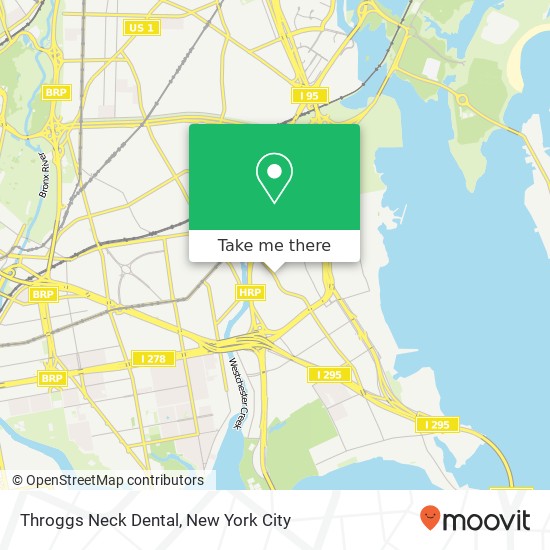 Mapa de Throggs Neck Dental